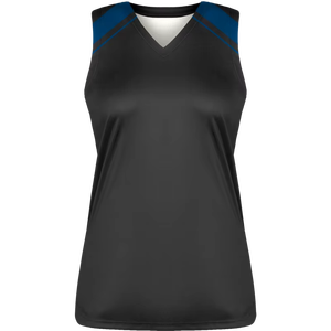 Camiseta Deportiva sin Mangas con Cuello en V para Mujer, Absorbente de Humedad, Ajustada, de Poliéster, para Todas las Temporadas, Color Sólido - Product Image 1