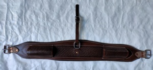 Sangle de flanc et de ventre en cuir premium pour cheval de style western, personnalisée pour l'équitation à taille haute - Product Image 4