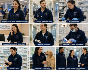 Tenues d'hôpital personnalisées avec logo, de haute qualité, 100% coton, ensembles de blouses médicales, vestes de laboratoire, unisexe - Product Image 5