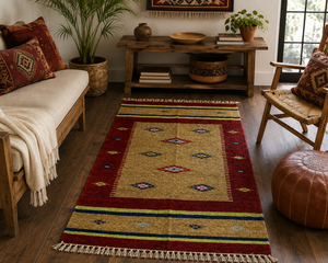 Handloom Polyester Chenille <b>Rug</b> Soft Woven Area Carpet Modern Textured Home Decor Floor <b>Rug</b> - Product Image 3
