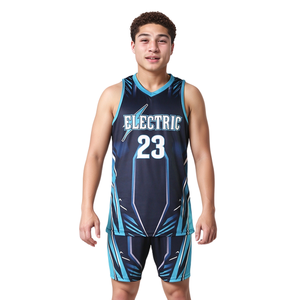 ชุดยูนิฟอร์มบาสเก็ตบอลมืออาชีพ ชุดยูนิฟอร์มบาสเก็ตบอลแบบกลับด้านได้ เสื้อเจอร์ซีย์ กางเกงขาสั้น ระบายอากาศ แห้งเร็ว ชุดกีฬาฝึกซ้อมทีม - Product Image 1