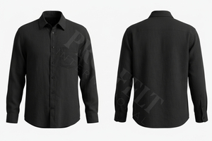 Camisa de Vestir de Manga Larga con Logotipo Personalizado de Marca Privada, Corte Entallado, Poliéster de Secado Rápido, Satén, Formal, para Oficina, con Botones - Product Image 2