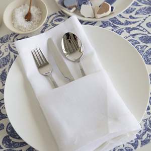 <b>Set</b> of 4 Pure <b>Linen</b> Cloth Napkins Square-shaped Eco-Friendly Home Accessories - Product Image 4