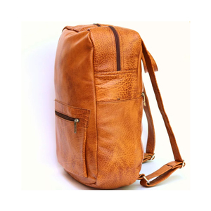 Sac à dos en cuir personnalisé à prix abordable, sacs pour ordinateur portable en cuir véritable, sacs à dos scolaires grande capacité, vente en gros - Product Image 4