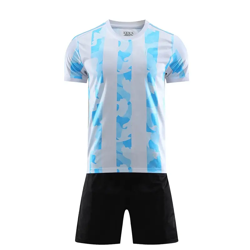 Voetbal Uniform Goede Kwaliteit Voetbalshirts Groothandel Gepersonaliseerde Uniform Kits Custom Nieuwste Ontwerp Voetbal Jersey Voor Mannen Sets