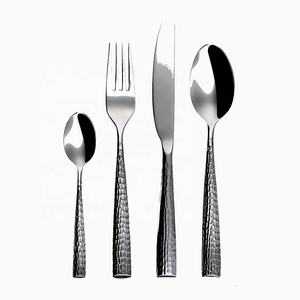 Unique And Different Design Flatware <b>Cutlery</b> Set Stainless Steel Silver Matte Polished With Rectangular Cutting Design Handle - Product Image 5