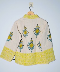 Veste bohème décontractée en coton écologique faite à la main, imprimée à la main, à fleurs, pour femmes, Handloom Haven, toutes saisons - Product Image 4
