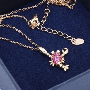 925 plata esterlina chapado en oro rosa Lopster Animal colgante collar con circón Rolochain Linda joyería de moda para mujeres - Product Image 6