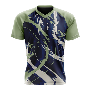 T-shirt respirant à col en V pour homme – Qualité supérieure, vente en gros, confortable et ample, noir 2026 - Product Image 5