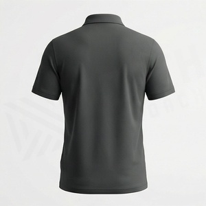 เสื้อโปโลผู้ชายผ้าฝ้ายระบายอากาศ แขนสั้น คอปก ทรงเข้ารูป ไซส์ใหญ่ สไตล์ลำลอง สีสันปรับแต่งได้ - Product Image 2