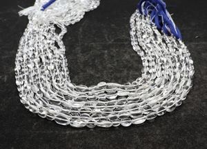 Perles de quartz cristal naturel lisses en forme de pépite, 5x7-6x9 mm, quartz clair, perles lisses en vrac, 13 pouces, pour la création de bijoux - Product Image 6