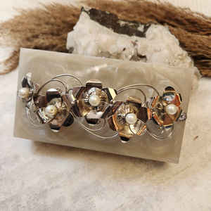 Resin <b>Clutch</b> Bag Luxury Handbag Perfect Gift for Her Evening Party <b>Embellished</b> <b>Clutches</b> From India - Product Image 5