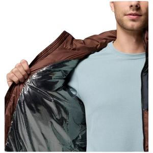 Vestes d'hiver pour hommes, vêtements chauds pour hommes, vestes décontractées, manteaux à bulles zippés de grande taille avec logo personnalisé pour hommes, noir à la mode, veste Puffer - Product Image 3
