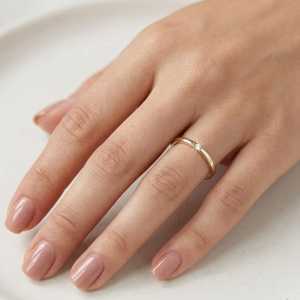 Dainty Round Brilliant Cut Lab Created Diamond Women Wedding Stackable <b>Ring</b> Slim Fit Bridal Band Solid Gold 0.02ct Fine Jewelry - Product Image 6