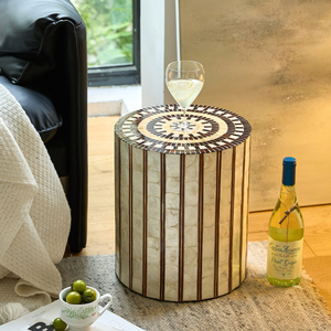 Mesa auxiliar de café con incrustaciones de nácar, diseño más reciente, precio de mayoreo de fábrica en Vietnam. - Product Image 2