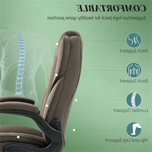 Sedia da Ufficio Girevole Marrone Scuro per Computer e Studio - Product Image 4