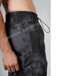 Conjunto de Chaqueta y Pantalones Deportivos de Nylon con Logotipo Personalizado, Chaqueta Cortavientos Transpirable con Forro Polar y Pantalones Tie-Dye - Product Image 5