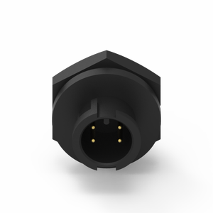 Connecteur étanche IP67 de type soudure à contact en laiton 4 broches avec boîtier en nylon et verrouillage arrière - Product Image 3