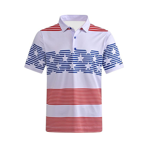 Polo en coton respirant à manches courtes pour homme, personnalisable par sublimation, idéal pour le sport et les loisirs estivaux - Product Image 2