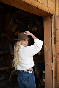 Ceinture Polo - Pampa Cross - Bleu marine/bleu clair - Ceintures de sport personnalisées en cuir pleine fleur pour garçons - Cuir véritable gaufré - Équitation - Product Image 4