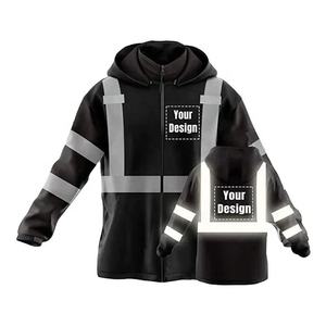 Chaqueta de Trabajo Reflectante de Seguridad Nocturna para Trabajadores de Carreteras y Autopistas, Equipo de Visibilidad, Protección para Trabajo al Aire Libre - Product Image 6
