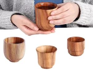 Mug à boire en bois écologique pour café, thé et jus, tasse en bois massif faite à la main pour la cuisine, disponible au meilleur prix du marché - Product Image 6