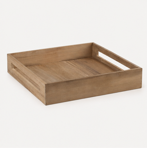 Bandeja de Servir Ecológica de Madera Maciza de Acacia con Asas Integradas, Plato Rectangular Decorativo Multiusos - Product Image 5