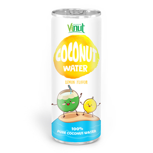 Venta al por Mayor de Agua de Coco 100% Natural de 250 ml con Sabor a Limón, Servicio OEM/ODM, Vietnam, Personalización de Logotipo Gratuita - Product Image 1