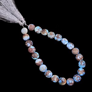 Cuentas lisas de turquesa AAA+ de 10 mm, turquesa lavanda natural rara de Kazajstán, piedra preciosa, cuentas sueltas elegantes para joyería - Product Image 2