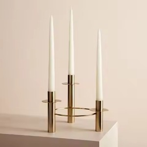 Stylish Living Metal <b>Candle</b> Stand Elegant <b>Candle</b> Holder Table Centerpiece Interior Home <b>Wedding</b> Decor - Product Image 3