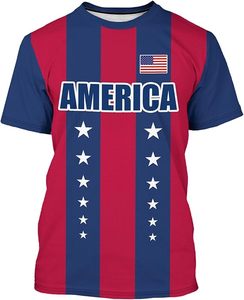 เสื้อยืดฟุตบอลลายธงชาติสหรัฐอเมริกา สีดำ โพลีเอสเตอร์ แขนสั้น เสื้อกีฬา ดีไซน์ทนทาน ลายธีมชาติ - Product Image 6