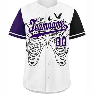 Stylish Sublimated Baseball Shirts for Youth and Adults with Comfortable <b>Athletic</b> Performance Fit - Product Image 1