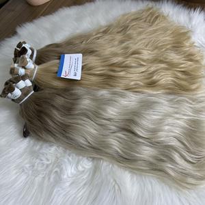 Disponible para enviar paquetes de cabello humano crudo vietnamita extensiones de cabello a granel ondulado natural brillante sin mezcla de cabello de lujo - Product Image 5