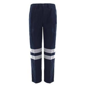 Pantalon de travail haute visibilité RICSA INTERNATIONAL pour homme, orange, en polyester, avec bandes réfléchissantes, certifié CE, détection des aiguilles, multiprises - Product Image 2