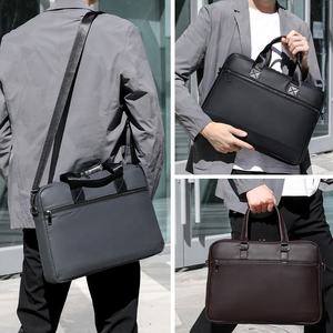 Sac pour ordinateur portable antichoc, grande capacité, sacoche pour ordinateur, sac à bandoulière imperméable, sac messager, étui avec logo personnalisé - Product Image 6