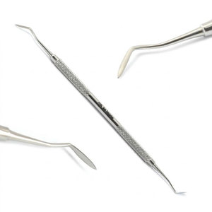 เครื่องมือขูดขี้ผึ้งอัลมากัมแบบสองด้าน ยี่ห้อ Dental Hollenback ทำจากสแตนเลส สำหรับการขึ้นรูปขี้ผึ้งและวัสดุคอมโพสิตทางทันตกรรม - Product Image 1