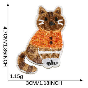 Wholesale Custom Embroidery Patches Iron On Skull Badge 3D Embroidered Graphic Fabric Patch for Hats Bags <b>Jackets</b> Backpacks DIY - Product Image 5