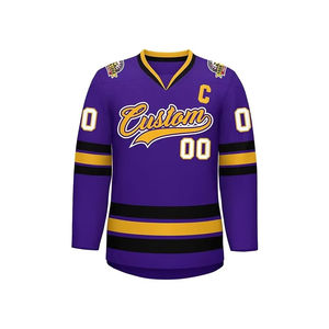 Uniforme de hockey sur glace sur mesure pour équipe, maillot de hockey professionnel imprimé 100% polyester, service OEM, vente en gros, design unique personnalisé - Product Image 1