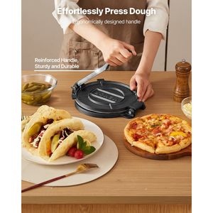 10 pollici resistente in ghisa Tortilla pressa Chapati Maker Roti pasta per panettiere utensile da forno e pasticceria - Product Image 3