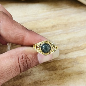 New Arrival Handmade Brass <b>Ring</b> Labradorite Filigree Gold Plated <b>Statement</b> <b>Ring</b> Vintage Dainty Style Wholesale <b>Ring</b> For Women - Product Image 2