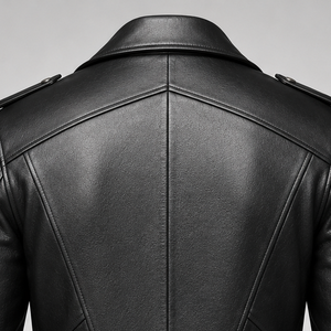 <b>Men's</b> Premium Genuine <b>Leather</b> Racer <b>Jacket</b> Vintage Moto Style Slim Fit Full Grain <b>Leather</b> Outerwear Luxury Fashion Wear - Product Image 4