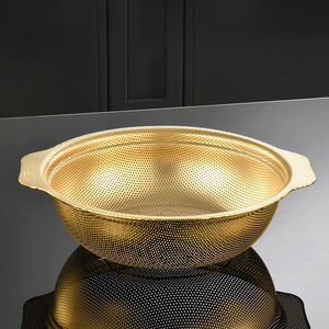 Yurtrain Colador de Arroz de Acero Inoxidable Estilo Japonés con Filtro Microporoso y Asa Metálica <span class=keywords><strong>para</strong></span> Cocina - Product Image 6