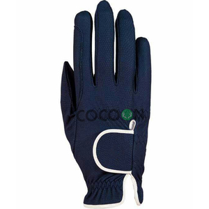 Custom Genuine <b>Leather</b> Equestrian Horse Riding <b>Gloves</b> Men <b>Women</b> Breathable Fabric Touchscreen Full Finger Outdoor Sports <b>Gloves</b> - Product Image 3