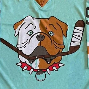 Maillot de hockey sur glace personnalisé pour hommes, dernier style pour adultes, respirant, 100% polyester, best-seller - Product Image 5