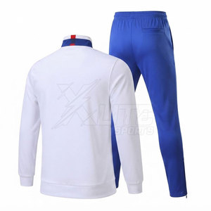 Survêtement de football d'hiver professionnel avec veste d'entraînement à col montant et pantalon assorti 100% polyester pour les sports d'équipe masculins - Product Image 2