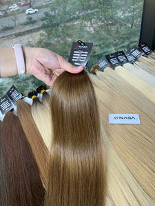 Extensiones de Cabello Vietnamitas 100% Naturales, Color Castaño Claro, Punta Plana, Liso, Alta Calidad, Precio de Mayoreo - Product Image 2