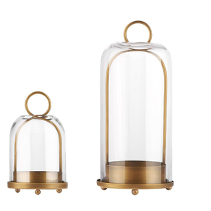 Modern Steel Candle Stand with Clear Glass Cylinder Heat Resistant Design for Home Decoration Metal Glass Votives Candle Holder - Product Image 5