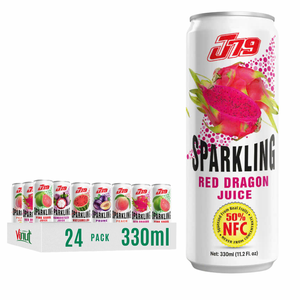 Muestra gratis y etiqueta privada 330ml Sparkling Red Dragon Juice Drink - VINUT Vietnam Factory, bebidas carbonatadas, OEM/ODM disponible - Product Image 1