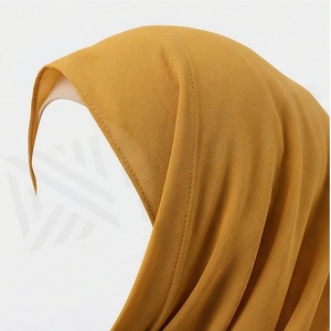 Women Solid Color Chiffon Hijab Breathable Daily Wear Islamic Scarf Shawl - Product Image 4