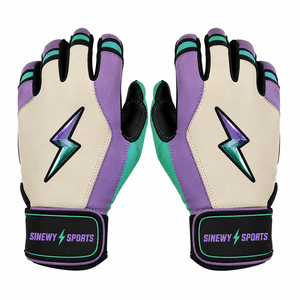 Custom Brand Leather Adult Baseball Gloves Durable Professional Right-Handed XXL Size Quick-Dry Breathable <b>Hook</b> Loop Batting - Product Image 5
